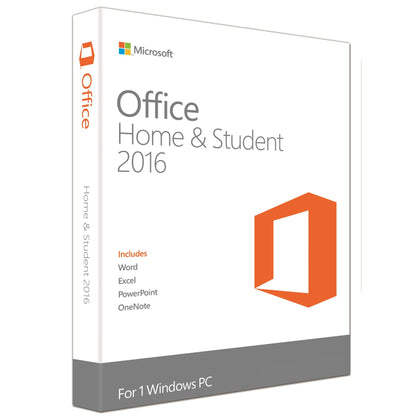 Microsoft office home and student 2016 for windows 10 ,8 and 7 .