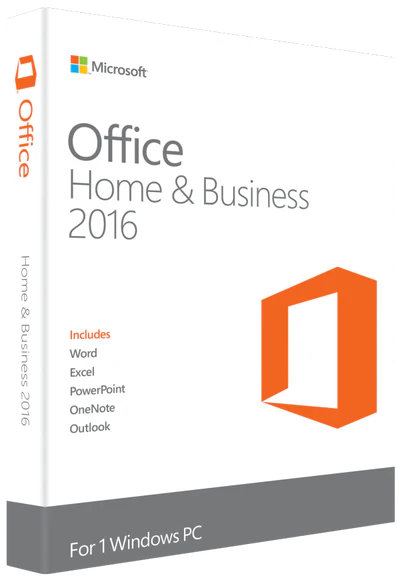 MICROSOFT OFFICE 2016 HOME & BUSINESS FOR WINDOWS LIFETIME LICENSE